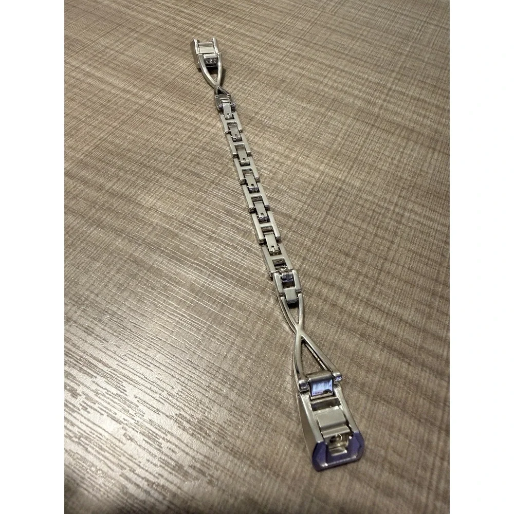 Fitbit Aria Alta & Alta HR Wristband, Silver-tone Dressy Watch Replacement Band